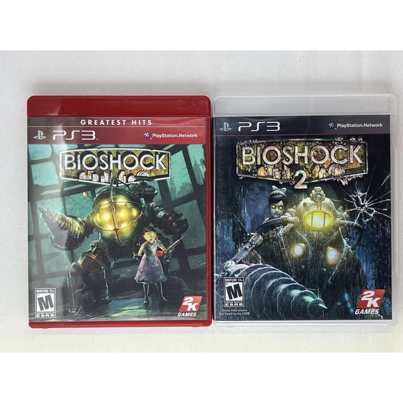 BioShock 1 & 2 PS3 Sony Playstation 3 Bundle Lot Fast Ship - Picture 1 of 7